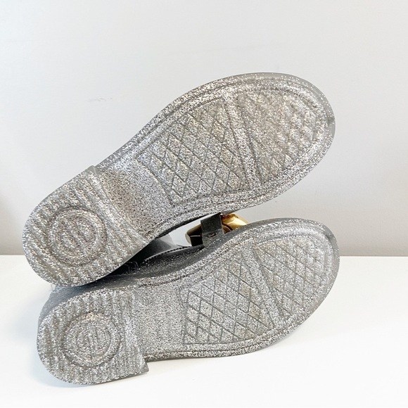 New JW Anderson Chain Glitter Silver Ankle Boots - Picture 6 of 7